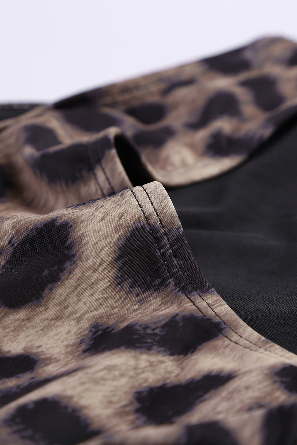 Leopard Print Zipper Cut-out Rash Guard Swimsuit Rash Guards JT's Designer Fashion
