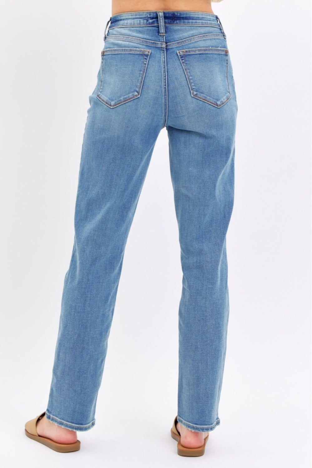 Judy Blue Full Size High Waist Straight Jeans Jeans JT's Designer Fashion