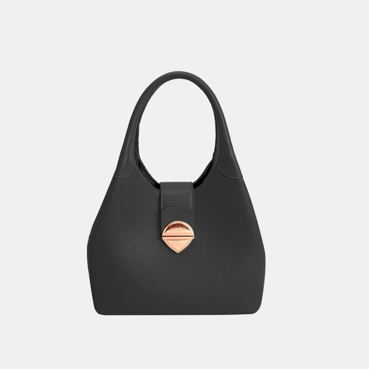 David Jones PU Leather Handbag Black One Size Bags JT's Designer Fashion