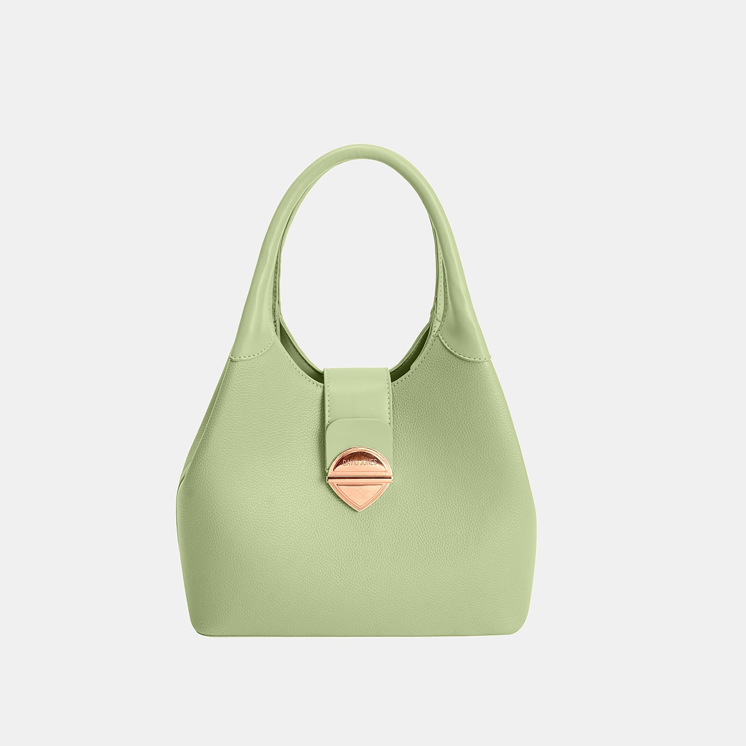 David Jones PU Leather Handbag Light Green One Size Bags JT's Designer Fashion