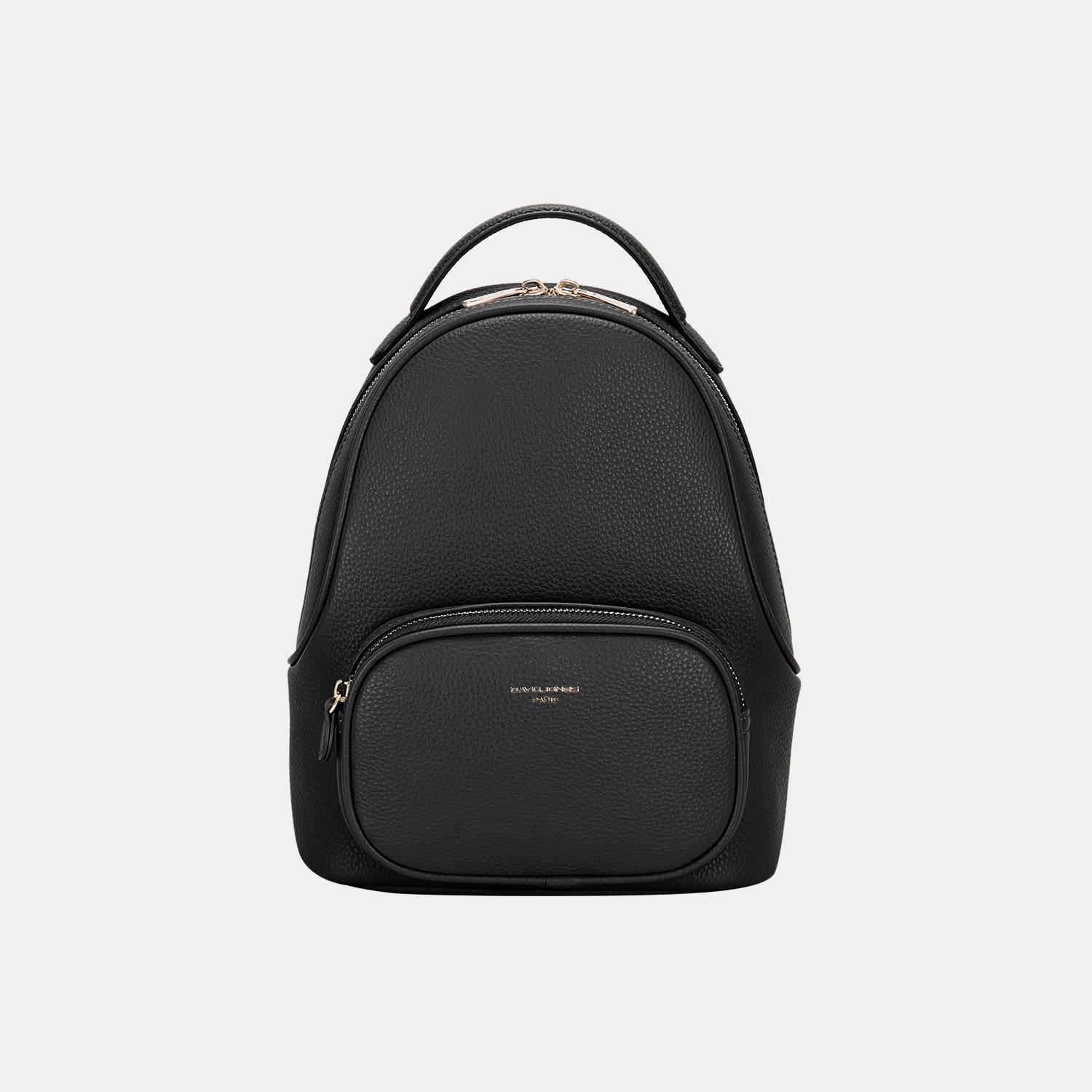 David Jones PU Leather Handle Backpack Black One Size Backpacks JT's Designer Fashion