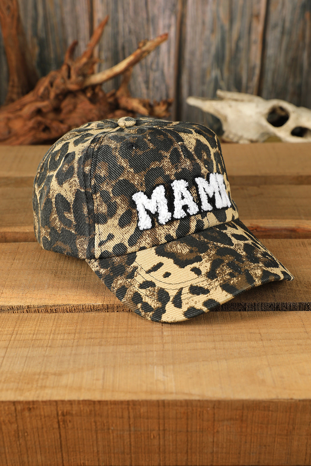 MAMA Embroidered Leopard Baseball Cap Hats & Caps JT's Designer Fashion