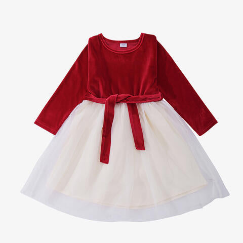 Baby Contrast Bow Detail Dress Family Dress JT's Designer Fashion