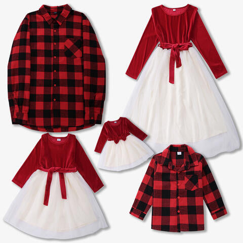 Baby Contrast Bow Detail Dress Family Dress JT's Designer Fashion