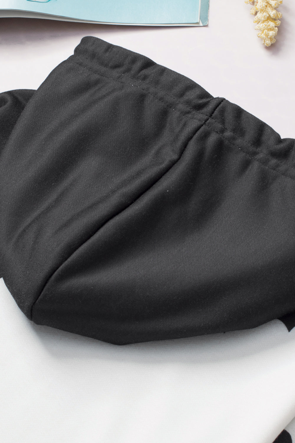 Black Cow Tie Dye Print Pocketed Drawstring Pullover Hoodie Sweatshirts & Hoodies JT's Designer Fashion