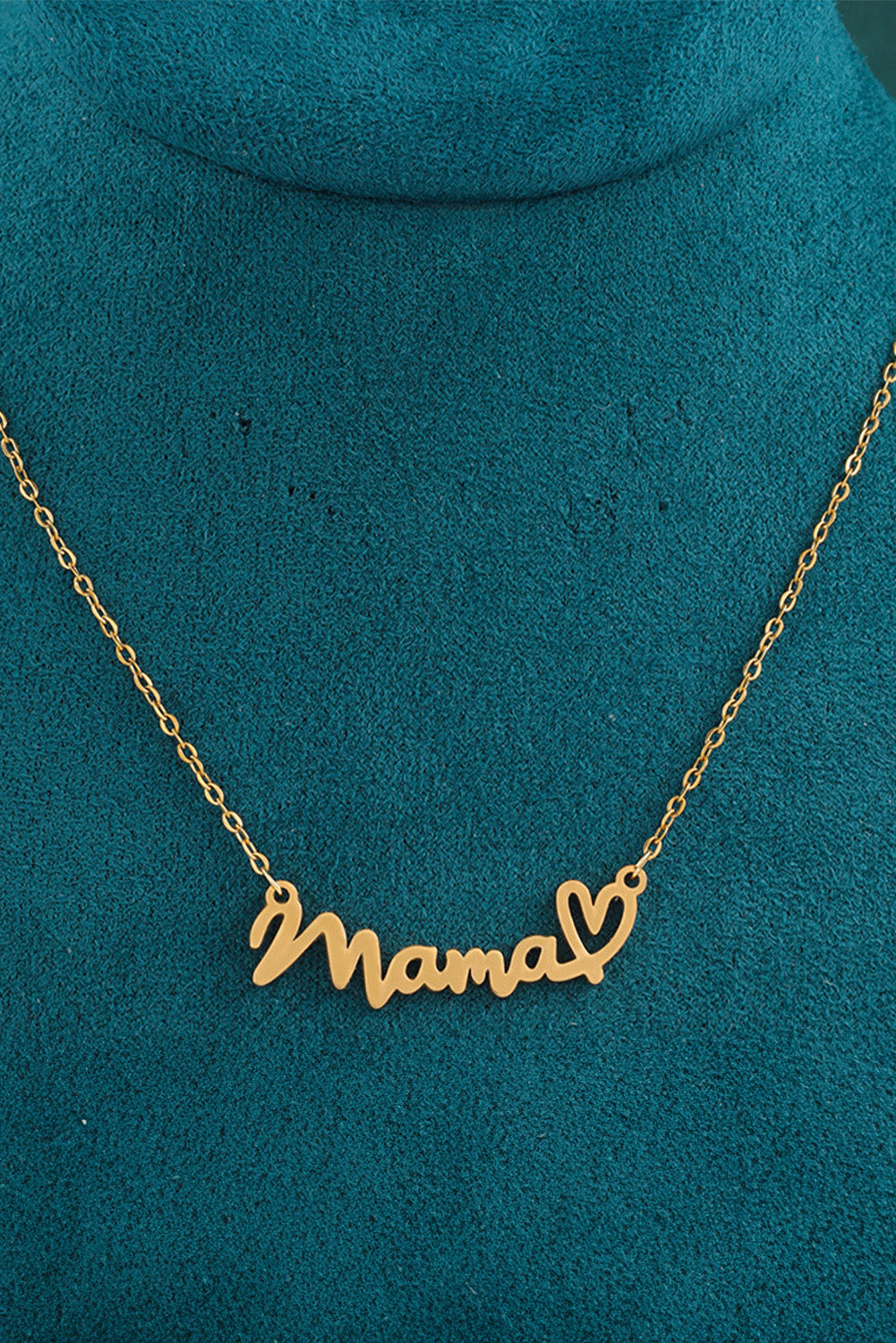 Gold mama Heart Pendant Chain Necklace Jewelry JT's Designer Fashion