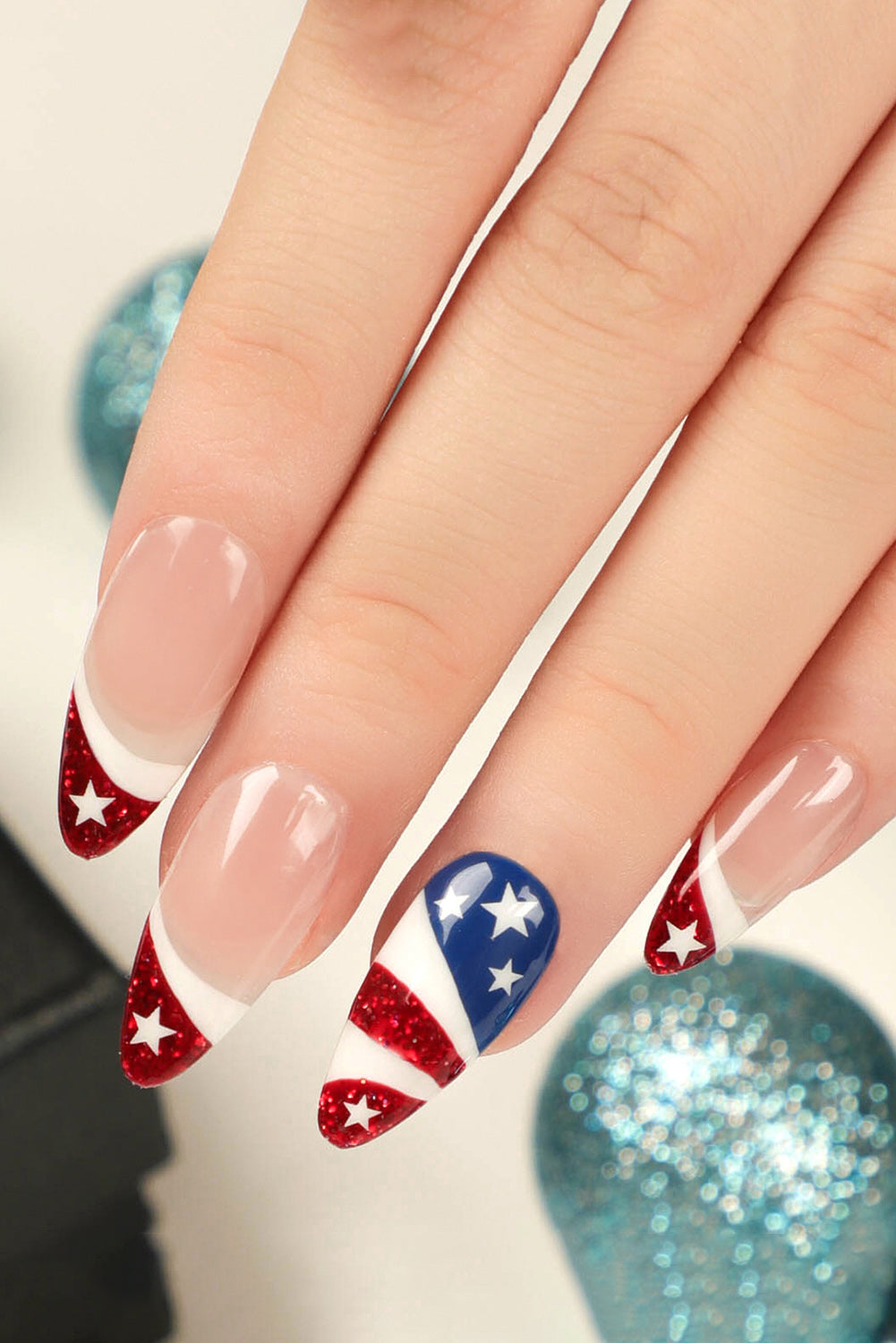 Red Independence Day Nails Stickers Other Accessories JT's Designer Fashion