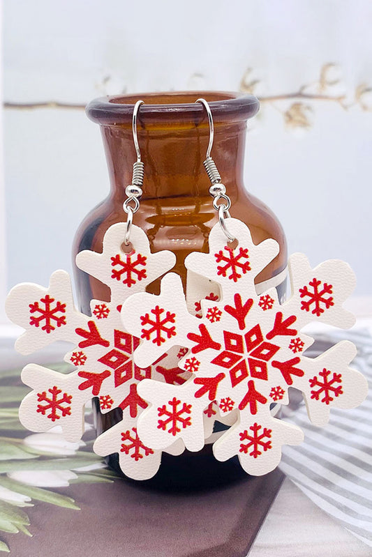 Christmas Snowflake Drop Earrings Jewelry JT's Designer Fashion