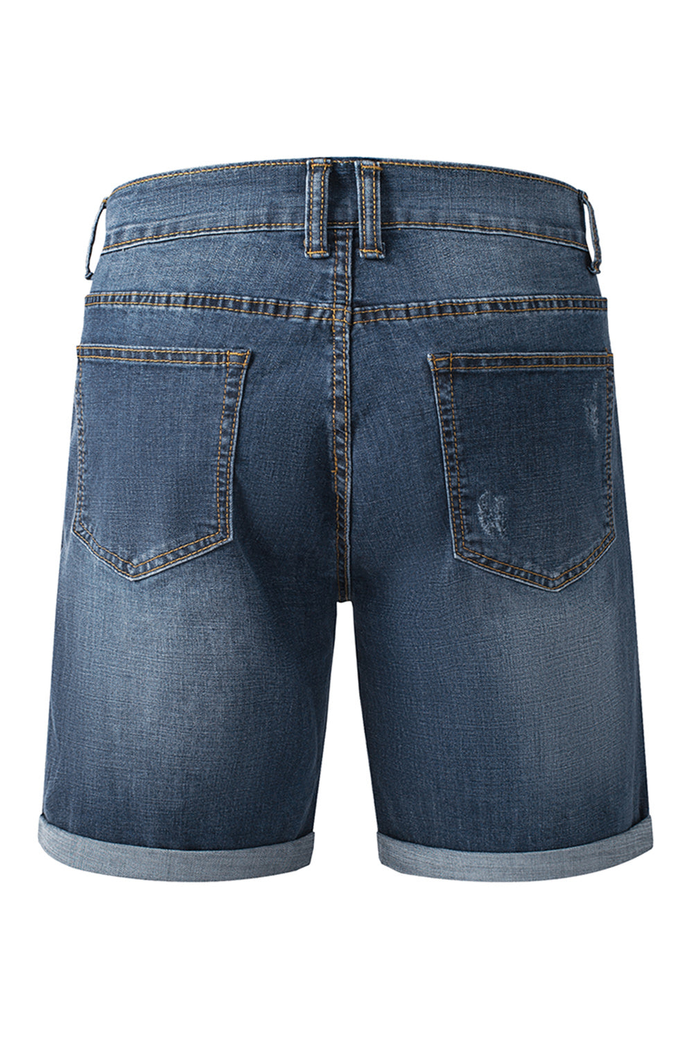 Blue Slim-fit Ripped Men's Jean Shorts Men's Pants JT's Designer Fashion