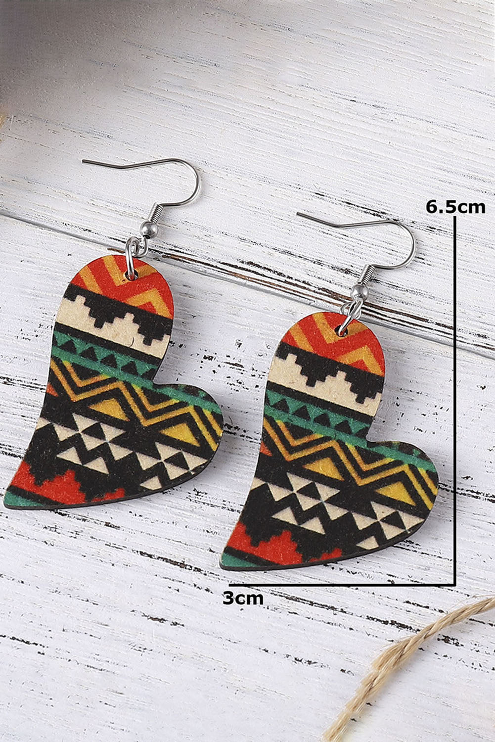 Multicolour Western Aztec Leather Earrings Jewelry JT's Designer Fashion