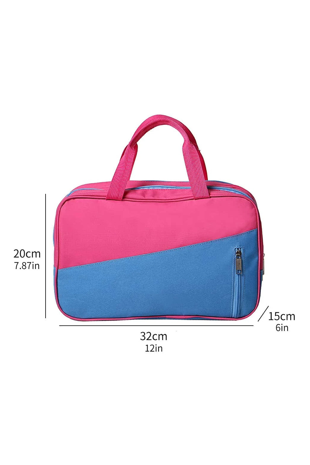 Bonbon Color Block Multi Zip Pocket Portable Yoga Bag Makeup Bags JT's Designer Fashion