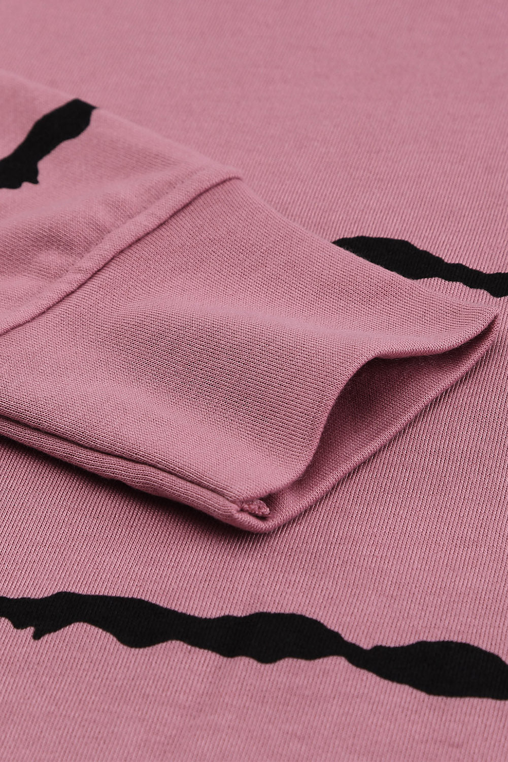 Pink Tie-dye Striped Drawstring Hoodie with Side Split Tops Sweatshirts & Hoodies JT's Designer Fashion