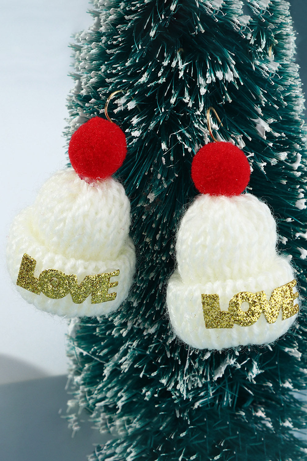 Christmas LOVE Knitted Drop Earrings Jewelry JT's Designer Fashion