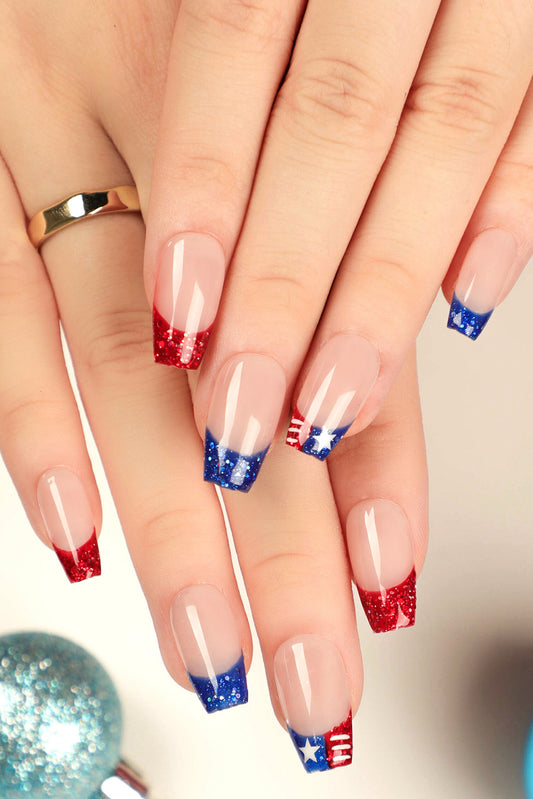Red Fourth of July Nail Sticker Set Other Accessories JT's Designer Fashion