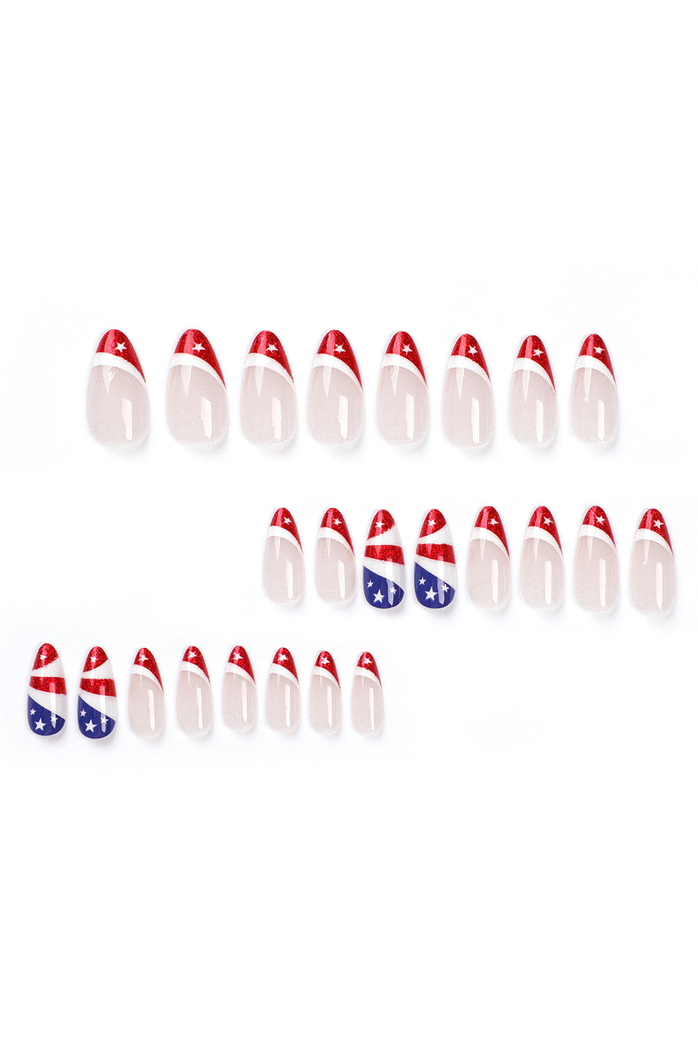 Red Independence Day Nails Stickers Other Accessories JT's Designer Fashion