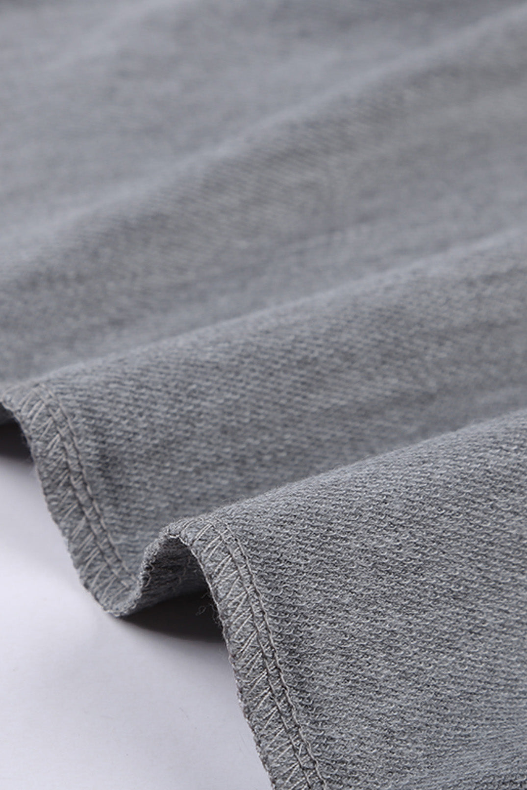 Gray Buffalo Plaid & Stripe Splicing Long Sleeve Top Long Sleeve Tops JT's Designer Fashion
