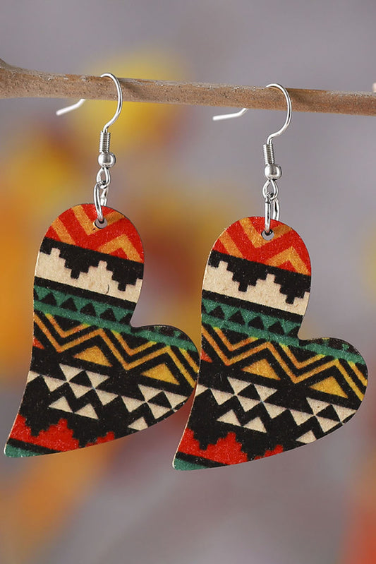 Multicolour Western Aztec Leather Earrings Jewelry JT's Designer Fashion