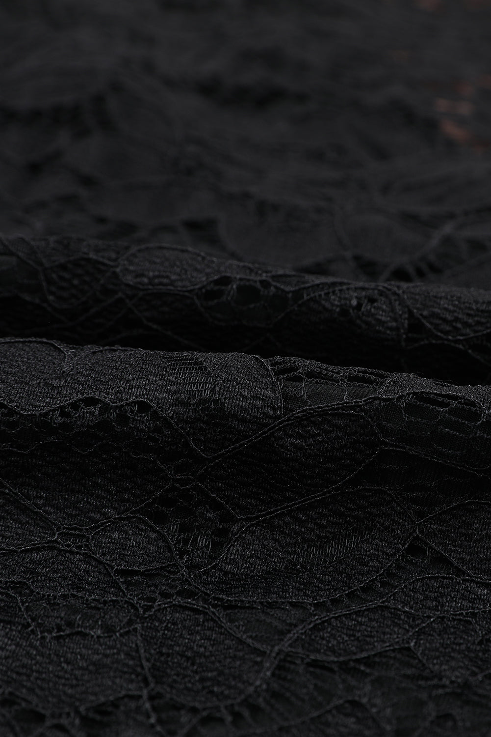 Black V Neck Lace Sheer Puff Sleeve Bodysuit Bodysuits JT's Designer Fashion