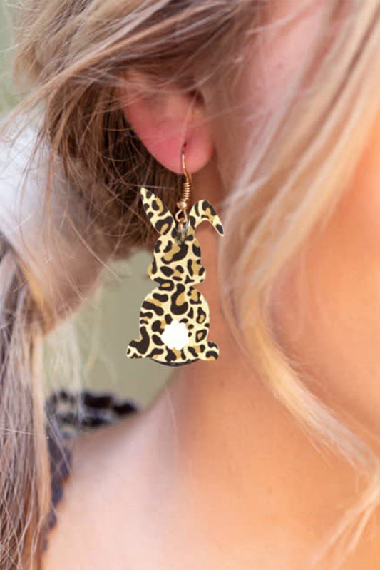 Leopard Rabbit Dangle Earrings Jewelry JT's Designer Fashion