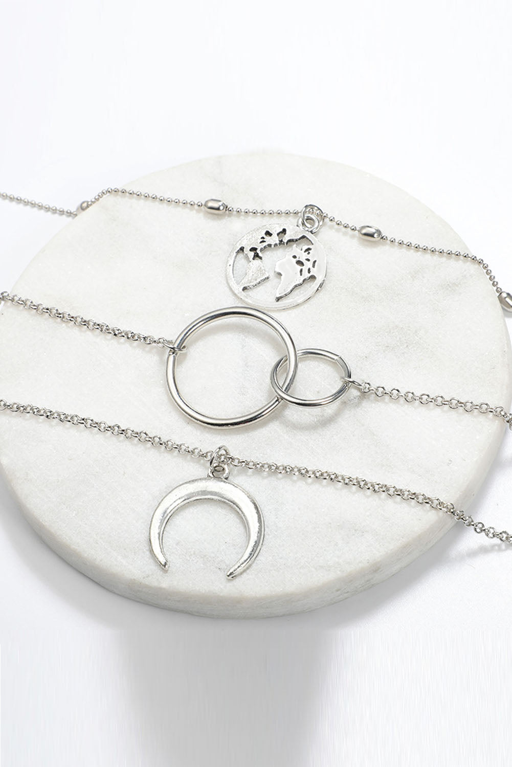 Moon & Map Fashion Necklace Jewelry JT's Designer Fashion