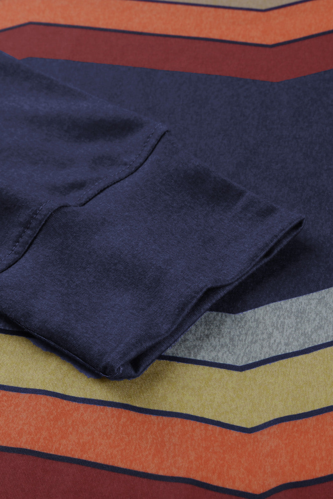 Blue Color Block Classic Sweatshirt Sweatshirts & Hoodies JT's Designer Fashion