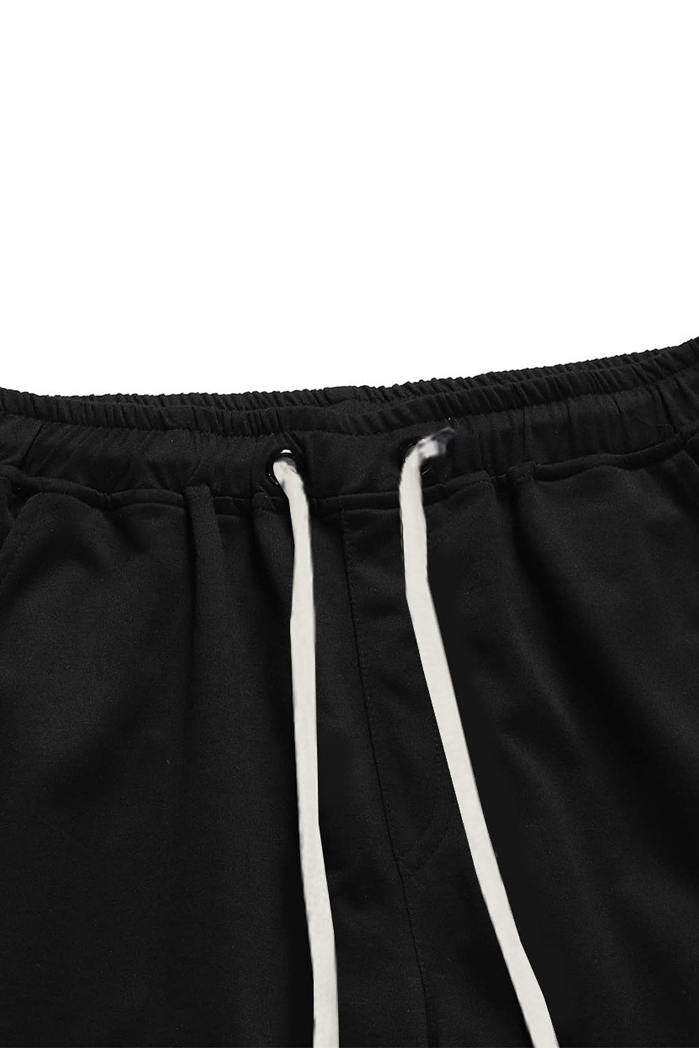 Black American Flag Reindeer Print Drawstring Men's Sweatpants Men's Pants JT's Designer Fashion