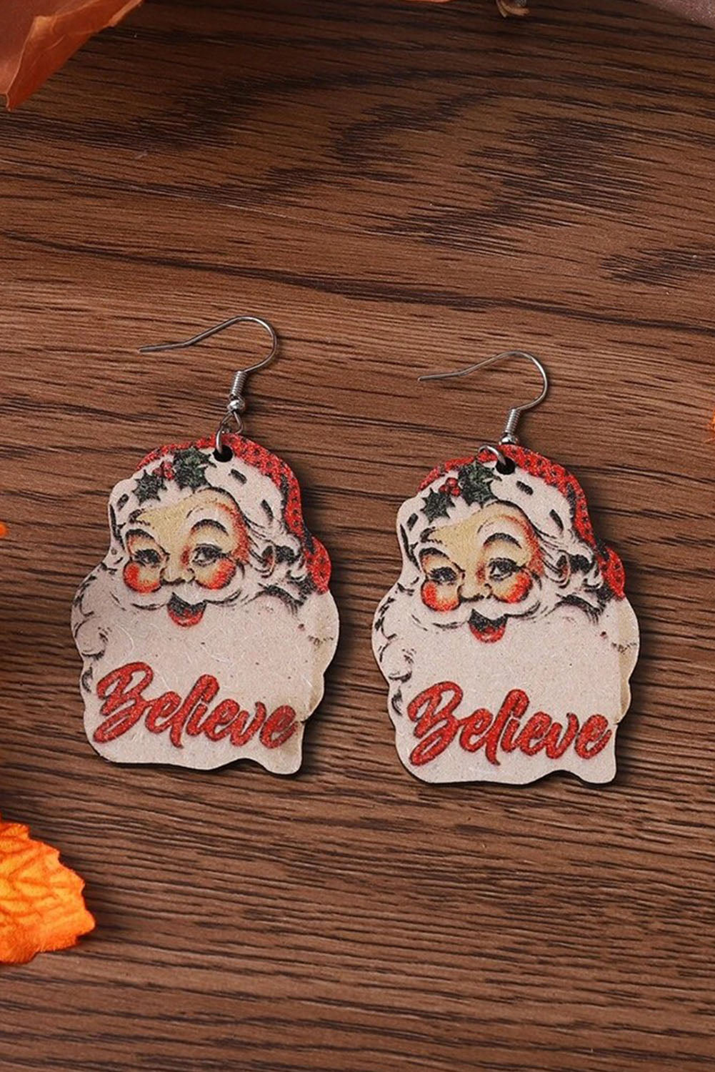 Red Christmas Santa Claus Dangle Earrings Jewelry JT's Designer Fashion