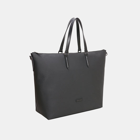 David Jones PU Leather Large Tote Bag Black One Size Bags | Canvas Tote Bags JT's Designer Fashion
