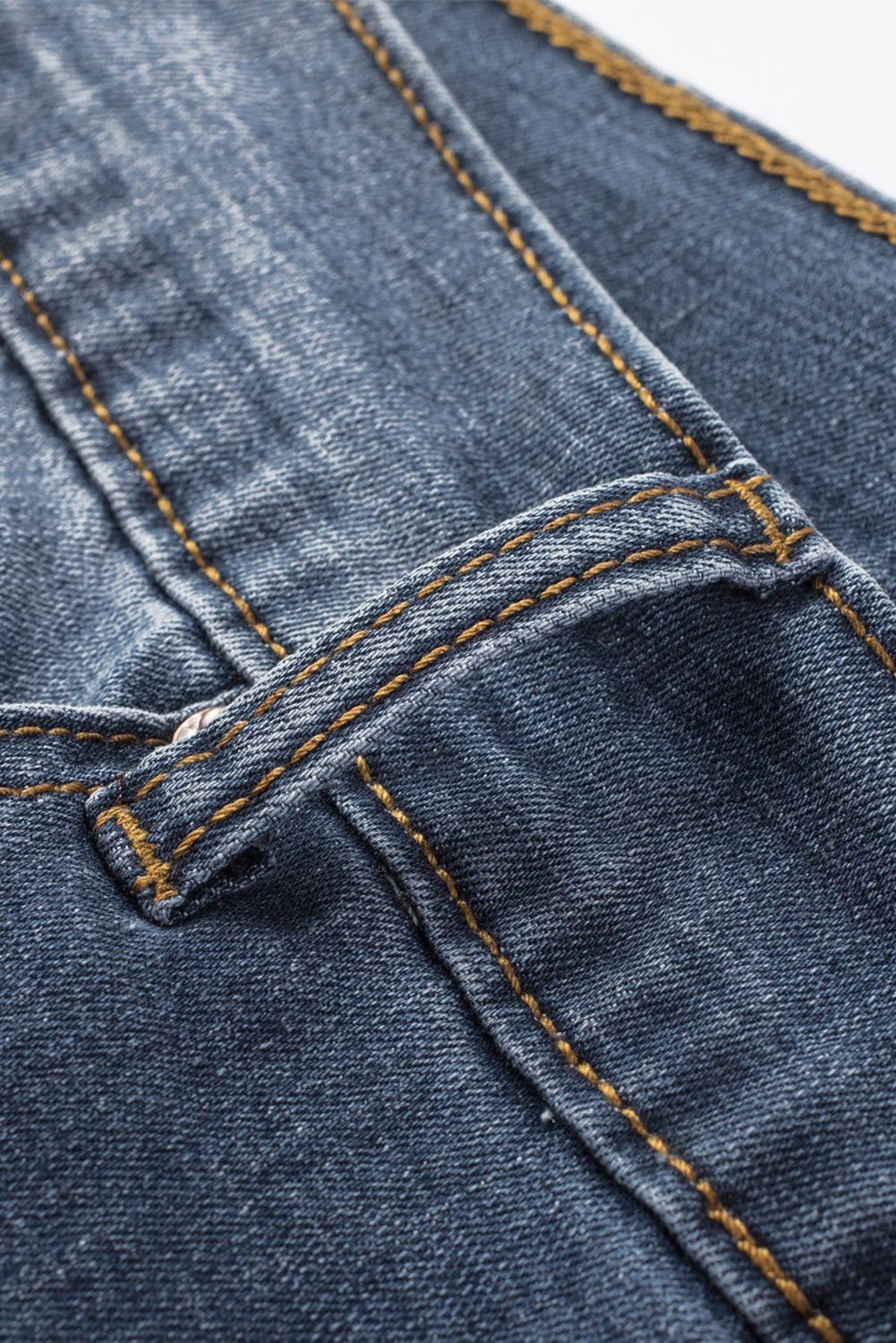 Blue Faith Over Fear Cross Print Distressed Men's Denim Shorts Men's Pants JT's Designer Fashion