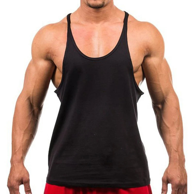 Mens Cotton Bodybuilding Gym Tank Top black Men's Tops JT's Designer Fashion
