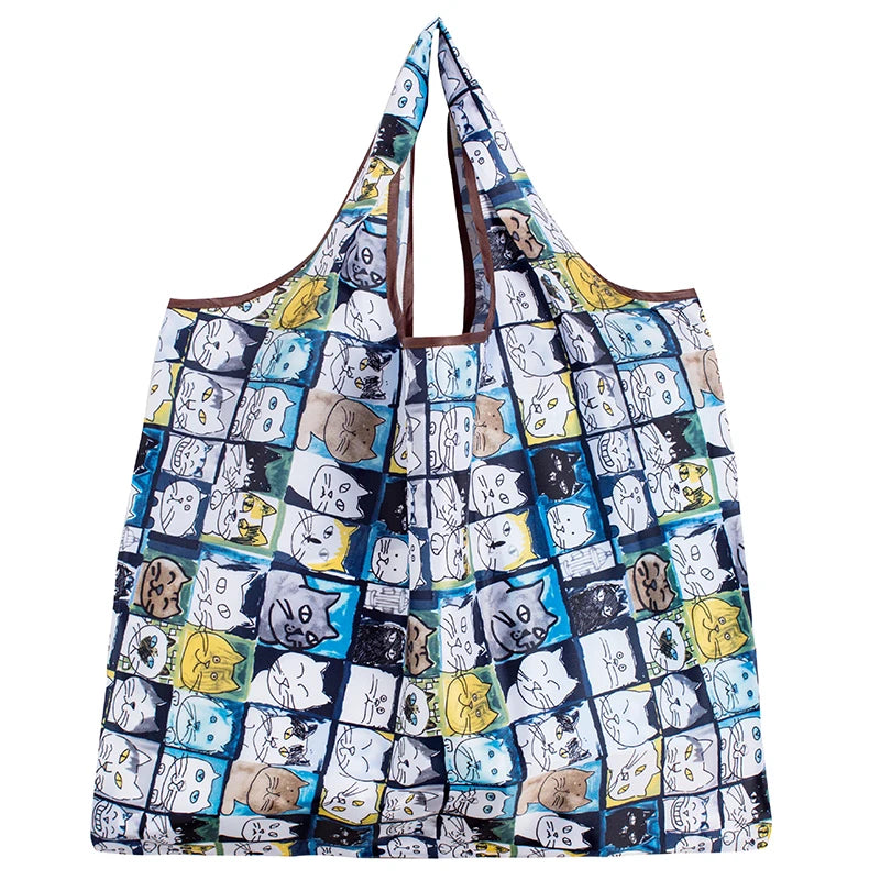 Cute Print Large Eco Tote Bags DFBbaimao Shoulder Bags JT's Designer Fashion