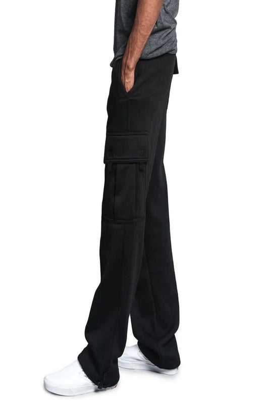 Mens Pocket Casual Trousers black Men's Pants JT's Designer Fashion