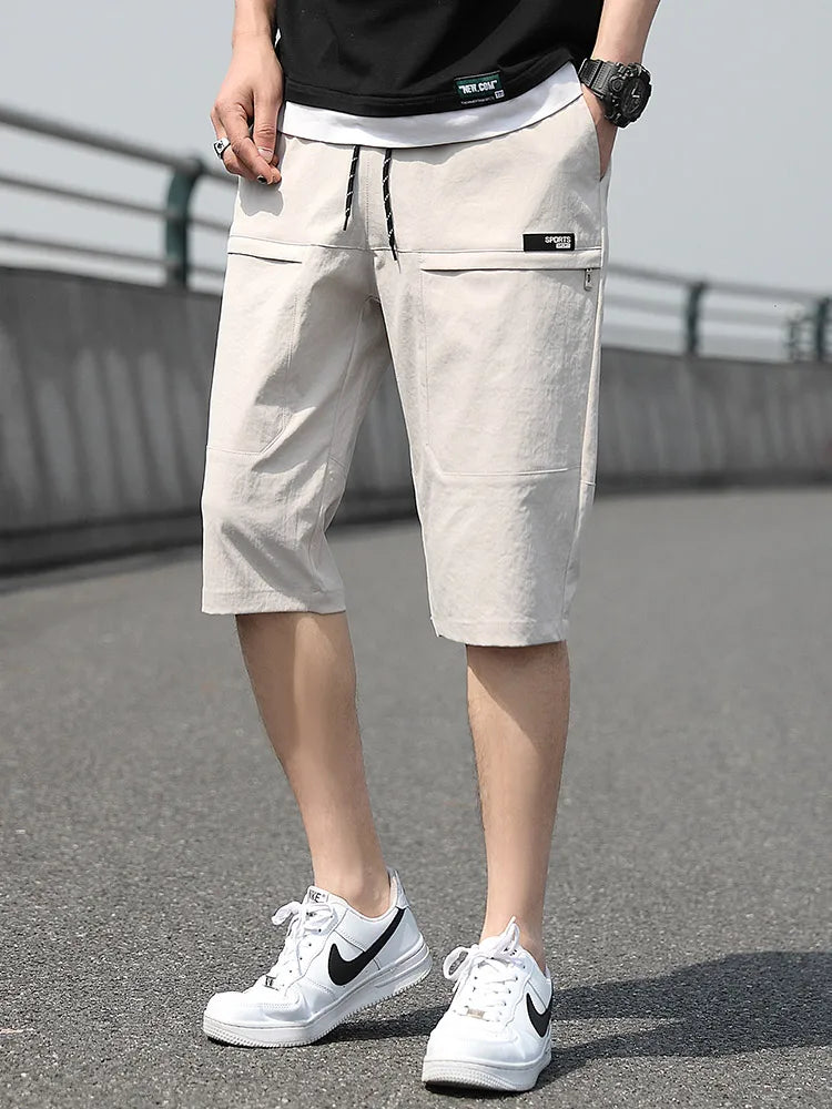 Plus Size Summer Calf-Length Men's Shorts Khaki Men's Pants JT's Designer Fashion