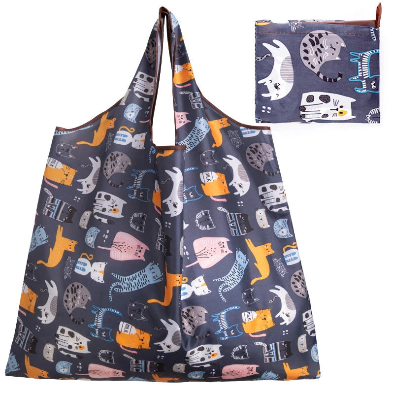Cute Print Large Eco Tote Bags DFBheimao Shoulder Bags JT's Designer Fashion