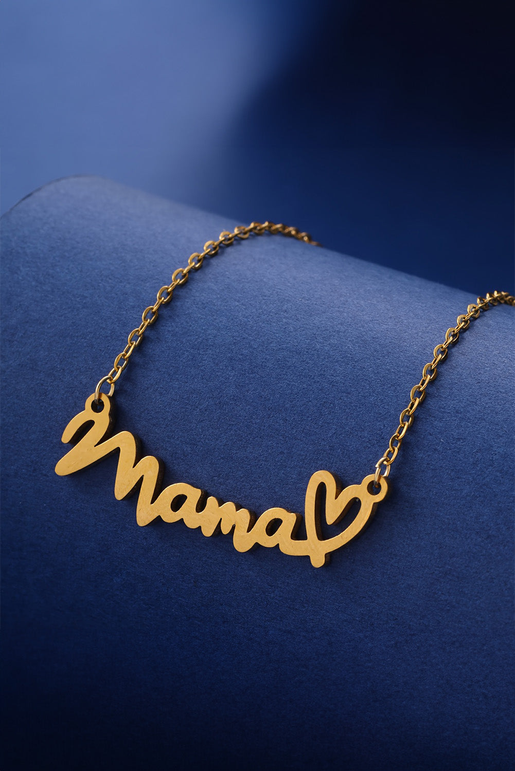 Gold mama Heart Pendant Chain Necklace Jewelry JT's Designer Fashion
