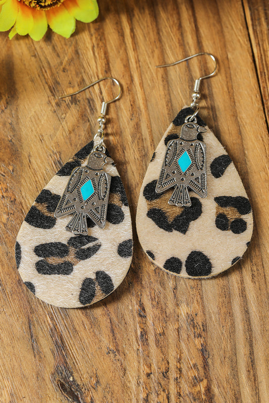 Thunderbird Leopard Waterdrop Earrings Jewelry JT's Designer Fashion