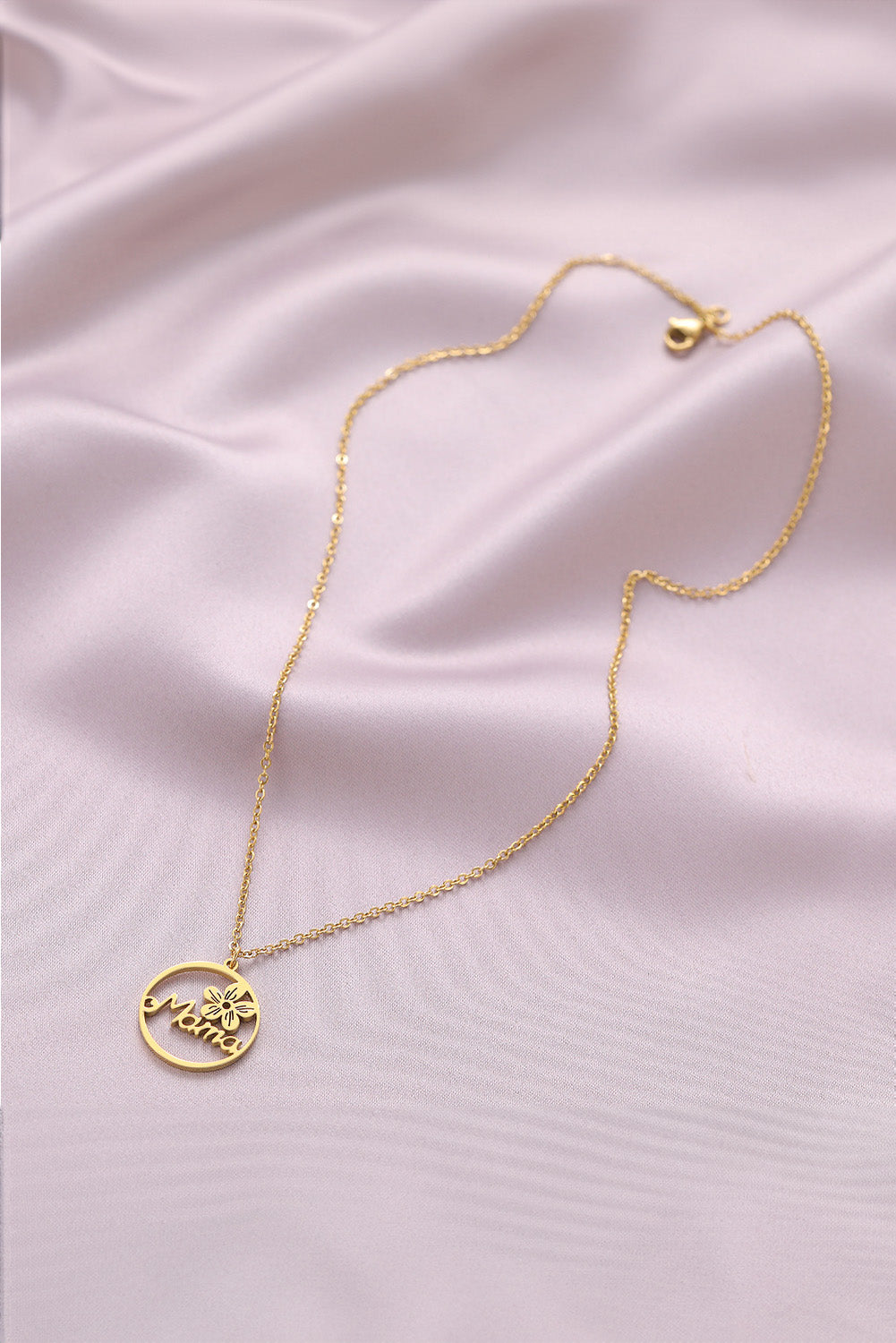 Gold Special Gift Floral Mama Letter Necklace Jewelry JT's Designer Fashion