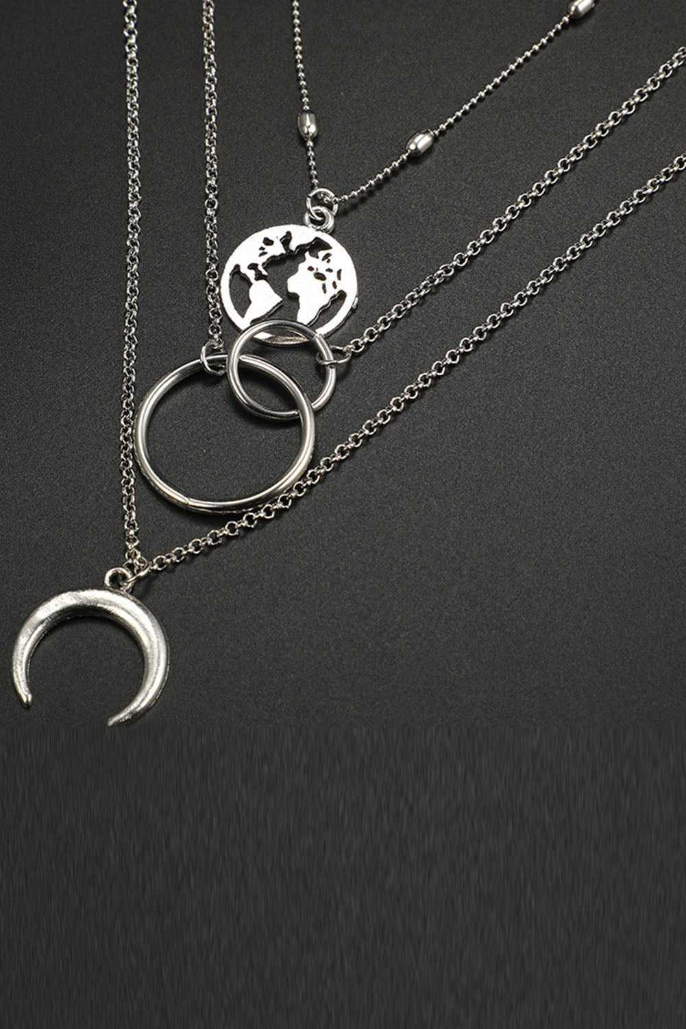 Moon & Map Fashion Necklace Jewelry JT's Designer Fashion