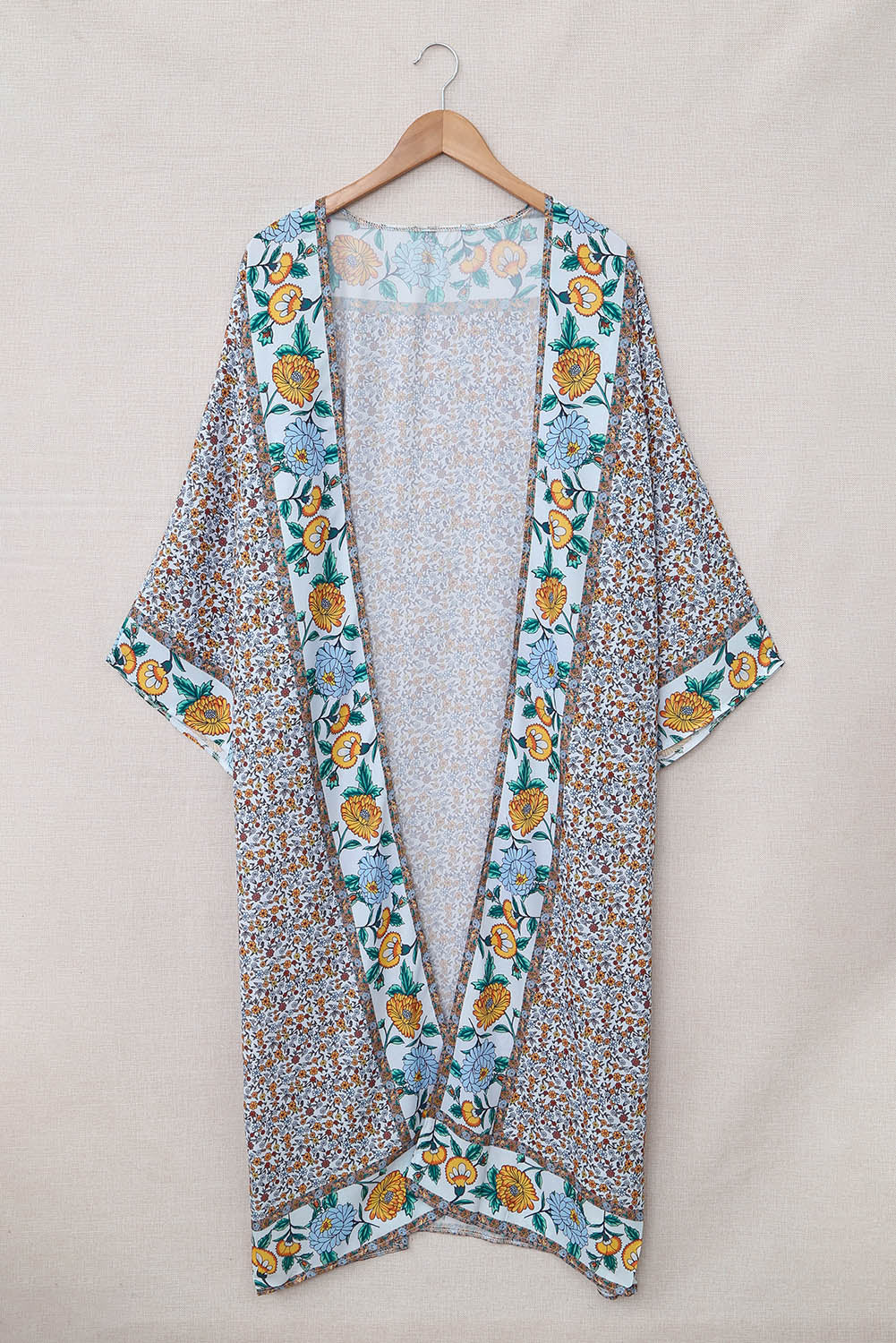 Floral Print Loose Summer Kimono Kimonos JT's Designer Fashion