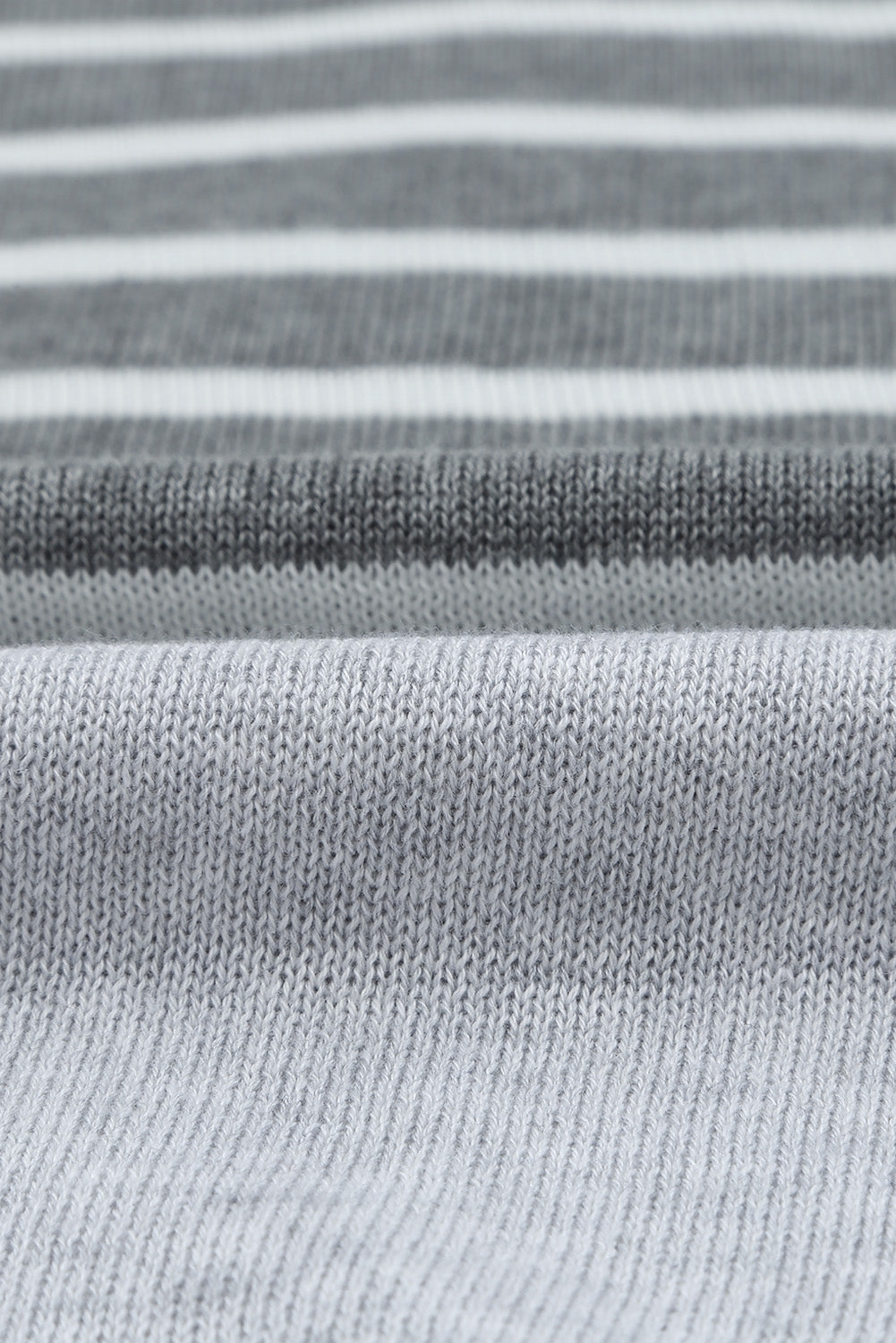 Gray Striped Colorblock Sweater Sweaters & Cardigans JT's Designer Fashion
