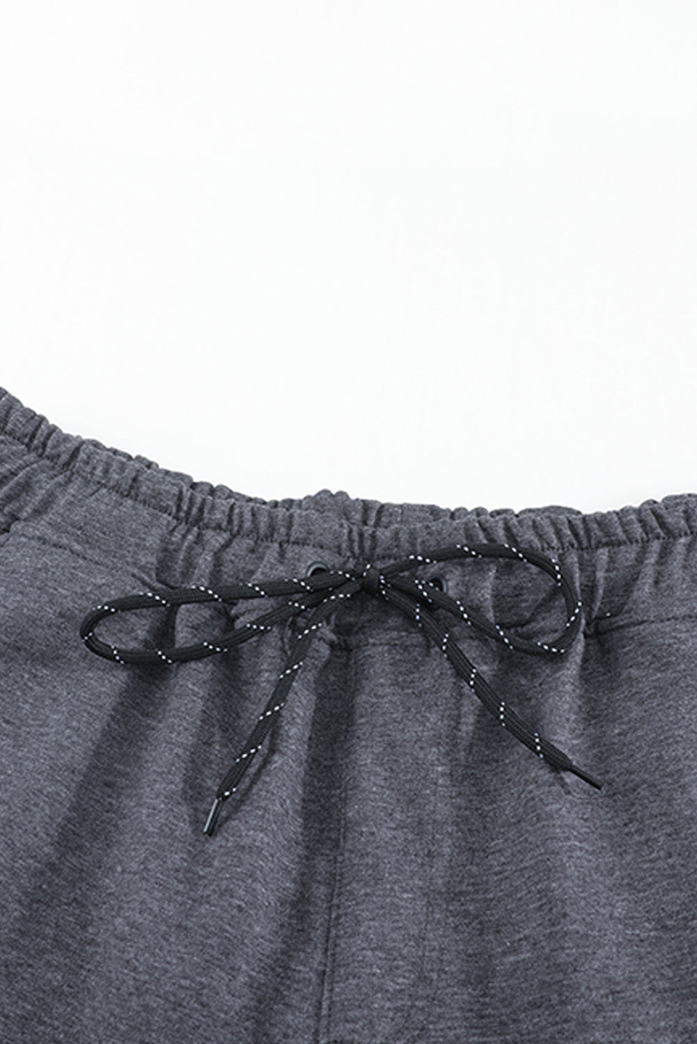 Gray Clover Print Pocket Drawstring Waist Men's Sweatpants Men's Pants JT's Designer Fashion