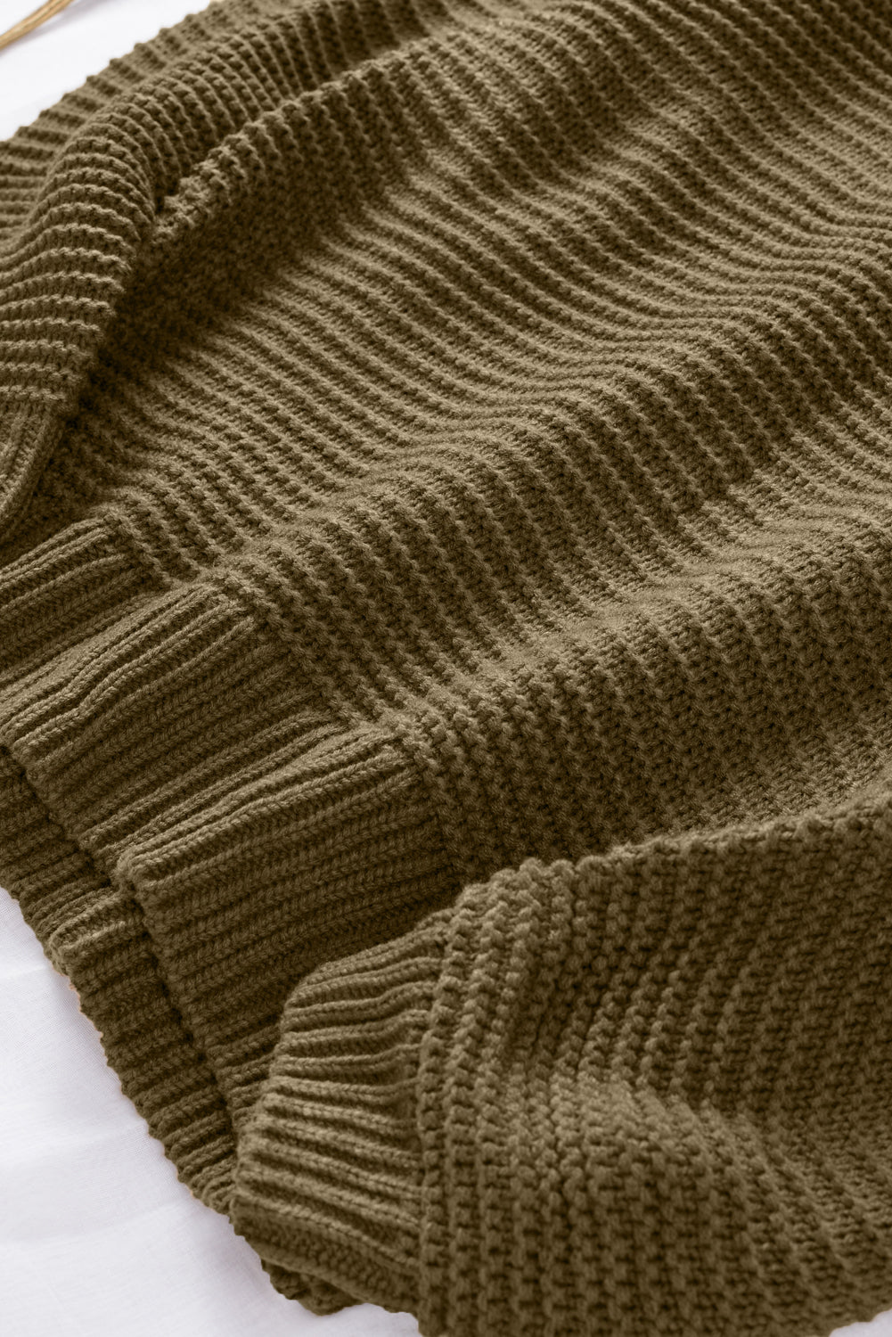 Sage Green Cozy Long Sleeves Turtleneck Sweater Sweaters & Cardigans JT's Designer Fashion