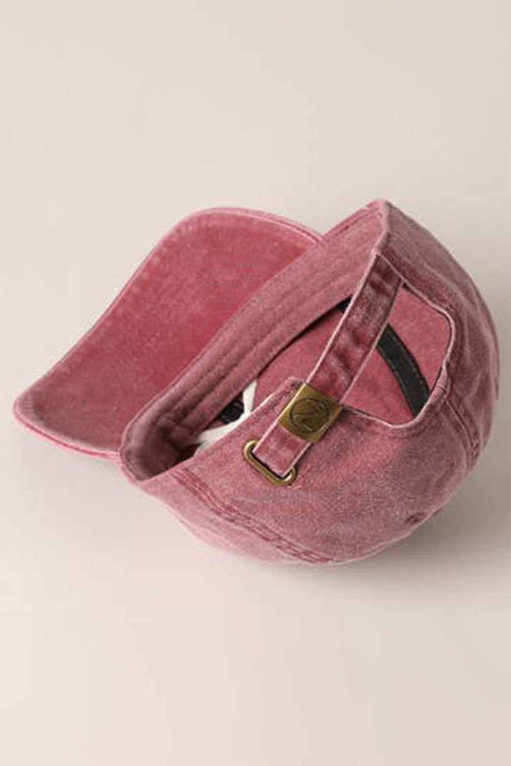 Rose Pink Embroidered Bow Knot Denim Baseball Cap Hats & Caps JT's Designer Fashion
