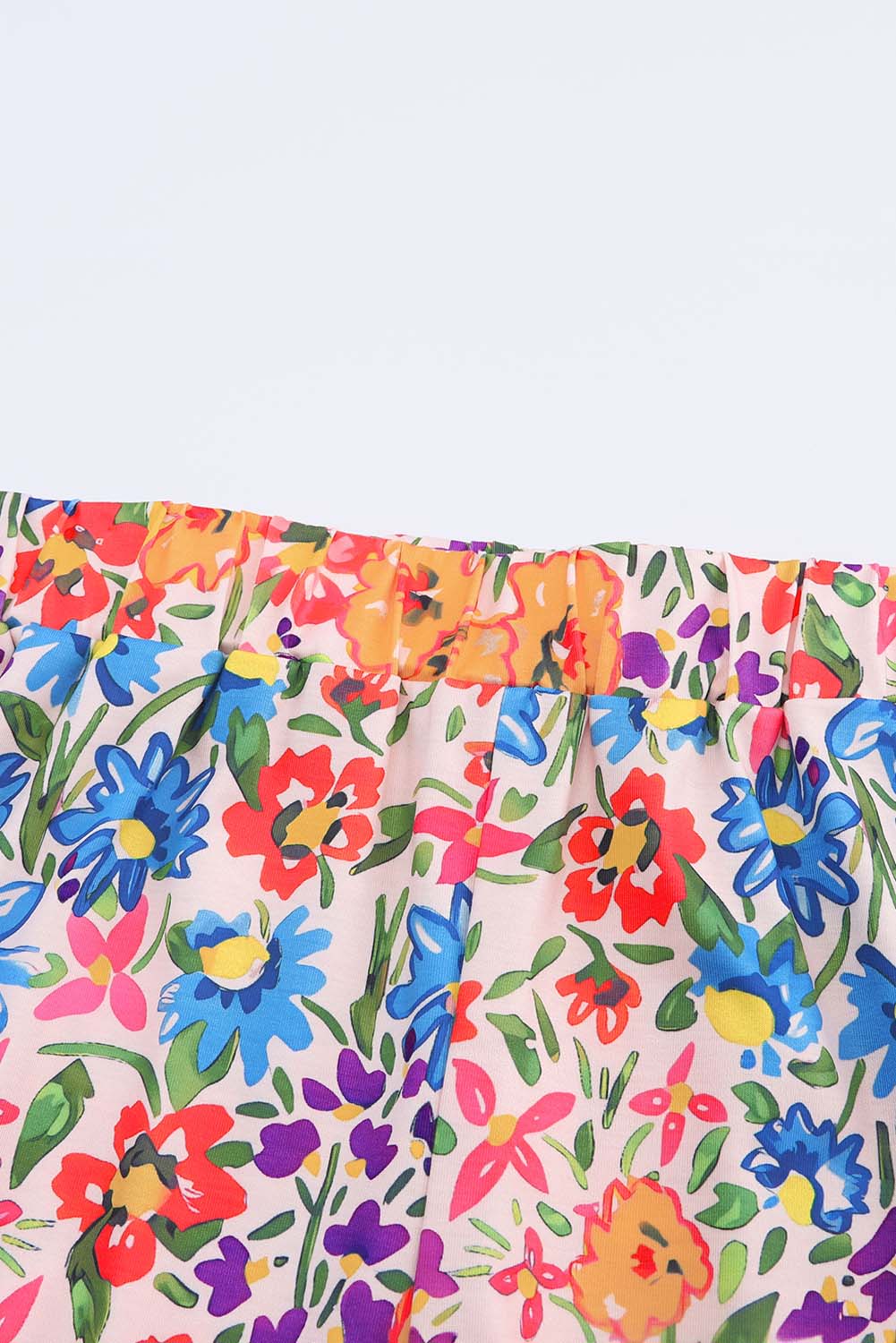 Multicolor Floral Print Tank and Shorts Lounge Set Short Sets JT's Designer Fashion