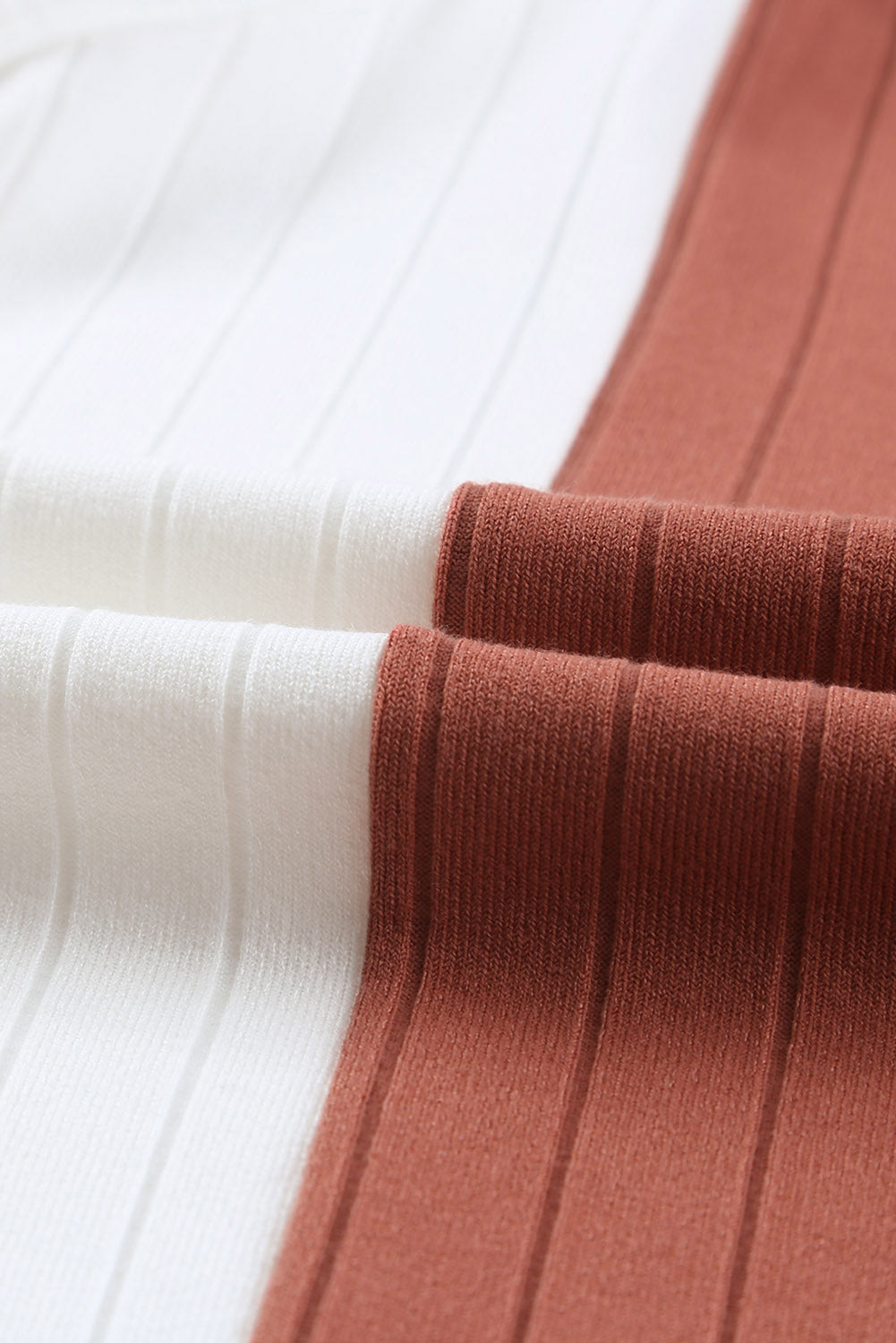 Apricot Colorblock Dolman Knit Top Long Sleeve Tops JT's Designer Fashion