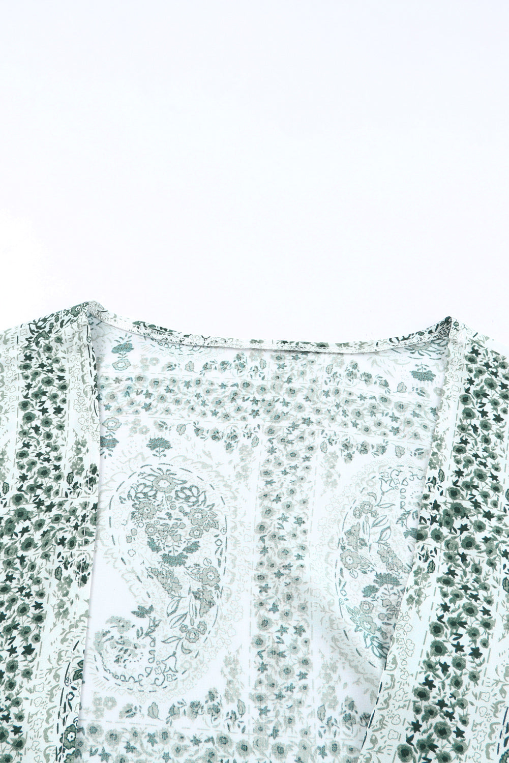 Green Dolman Sleeves Printed Kimono Kimonos JT's Designer Fashion