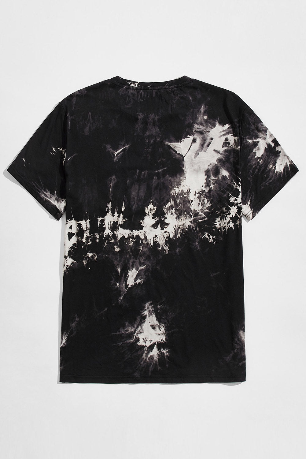 Black LOS ANGELES Tie Dyed Print Short Sleeve Men's T-shirt Men's Tops JT's Designer Fashion
