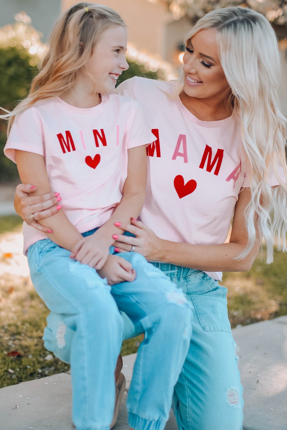 Pink MAMA Matching Tee Family T-shirts JT's Designer Fashion