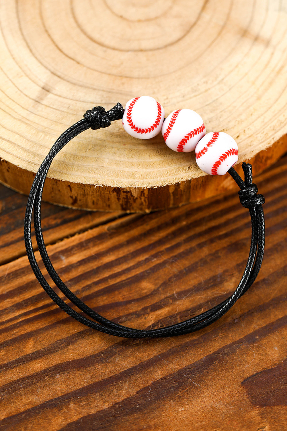 White Baseball Beading Bracelet Jewelry JT's Designer Fashion