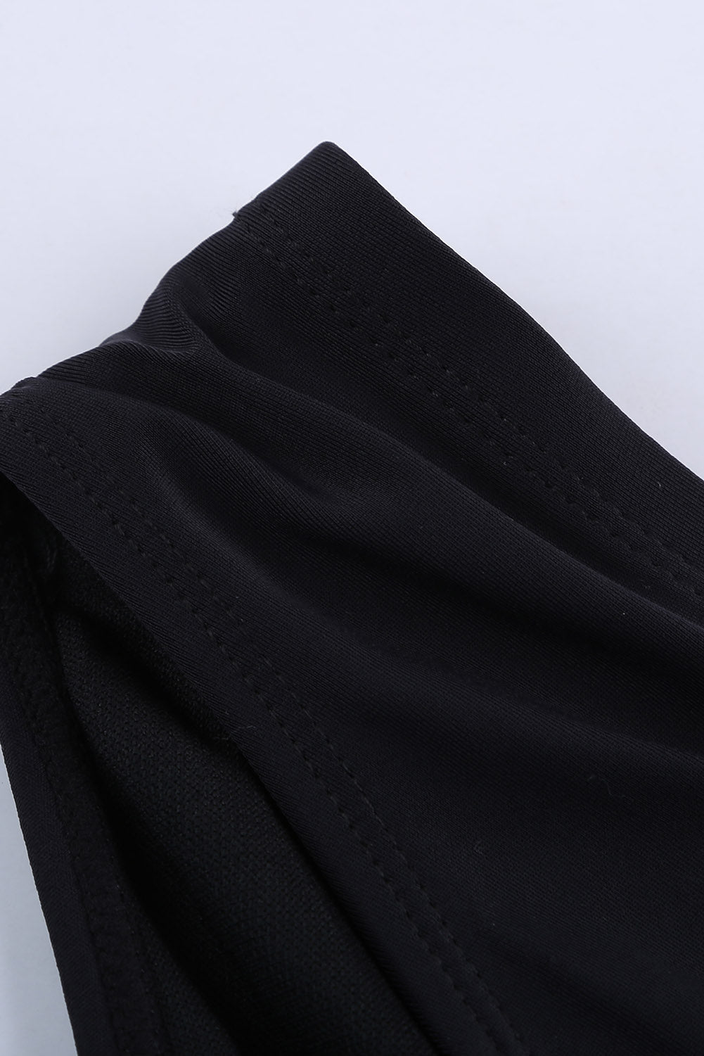 Black Print Criss Cross Hollow-out Tankini Swimwear Tankinis JT's Designer Fashion